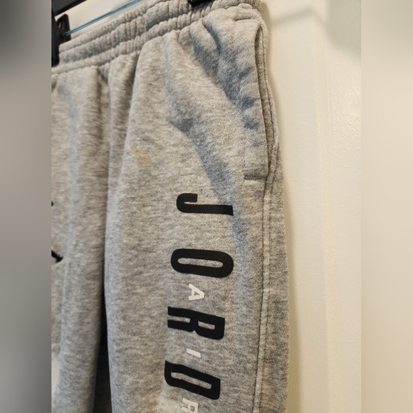 3t gray Distressed Thrashed Jordan Joggers Comfy Playclothes Basketball Street - Picture 3 of 11